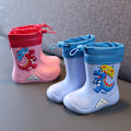 Pikkukuva 2 / 6: EVA Irrotettavat Pehmoiset Sadesaappaat Pojat Tytöt Toddler Vedenpitävät Lasten kengät green plush insole 16cm