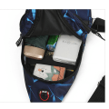Miniatyrbild 9 av 10: Crossbody-väska för män Kort reseväska blue singe layer