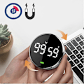 Miniatyrbillede 2 af 8: Digital Timer Smart Magnetisk Elektrisk Madlavning Nedtællingsalarm black 8.3cm * 2.5cm