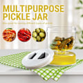 Miniatyrbillede 1 af 8: Separation Pickle Jar Pickle Jar Pickle Flip Pickle Container white 11*11*13cm