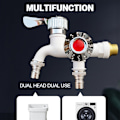 Miniatyrbillede 2 af 6: Udendørs Dual-Control vandhane multifunktion blue