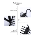 Miniatyrbillede 7 af 7: Justerbar 360 graders roterende 20 bue opbevaringsstativ Husholdning black 29*13cm