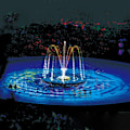 Miniatyrbillede 4 af 6: Solar Powered Fountain Flydende Vandfald Vandpumpe Led 16CM LED