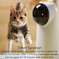 Miniatyrbillede 2 af 9: Interactive Smart Teasing Pet LED Laser Sjovt legetøj white 7x7x1 8cm