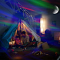 Miniatyrbillede 3 af 10: Star Projector LED Aurora Projektorer Galaxy Sky Moon Lamp white no bluetooth