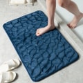 Pikkukuva 6 / 10: Mukulakivi kohokuvioitu kylpymatto Liukumaton kylpyhuonematot Ovimatto Memory Foam Pad khaki 40x60cm