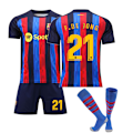 Pikkukuva 1 / 6: Lapsi / Aikuinen 22 23 World Cup Barca Jersey set f.de jong-21 m