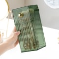 Miniatyrbild 7 av 8: Mode sminkborstehållare förvaringsbox green