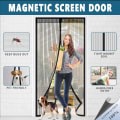Pikkukuva 3 / 7: 5 kokoa Basic Magneettinen Mosquito Net Summer Anti Bug Fly Oviverhot Mesh Beige 90 x 210cm