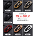 Pikkukuva 1 / 7: Uusi ABS Carbon Fibe -auton kauko-avain, cover , Tesla Model 3 Model S Model X -auton älyavaintarvikkeiden pidike Fob white for model x
