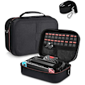 Miniatyrbillede 1 af 7: Bæretaske til NS Switch Console Switch Dock HDMI Cable Pro Controller og andet tilbehør med 18 gaming kassetter black