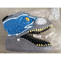 Miniatyrbillede 2 af 6: Halloween Dino Mask Rollespil Rekvisitter Festival Gaver Dekoration red without eyes