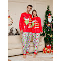 Miniatyrbild 3 av 7: Julpyjamas set Xmas Pjs långärmade nattkläder matchande outfits same as picture dad 4xl