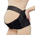 Miniatyrbillede 1 af 7: Bælter til gravide kvinder Graviditet Mavebælte Taljepleje Mavestøtte Mavebånd Rygbøjler Graviditetsbeskytter prænatal bandage black m
