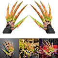 Miniatyrbillede 4 af 7: Halloween artikulerede fingre Creative Funny Finger Ghost Claw red,green,yellow left