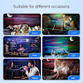 Miniatyrbild 6 av 10: Star Projector LED Aurora Projektorer Galaxy Sky Moon Lamp white no bluetooth