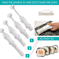 Miniatyrbillede 3 af 6: Risform Køkken Sushi Maskine Vegetabilsk Kød Roll Tool DIY Sushi Machine Køkkenværktøj white
