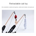 Miniatyrbild 3 av 7: Fiskspö Feather Cat Accessories Interaktion Lindra tristess Liten fisk Kattleksak Clownfish