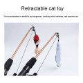Miniatyrbild 3 av 7: Fiskspö Feather Cat Accessories Interaktion Lindra tristess Liten fisk Kattleksak Crucian carp