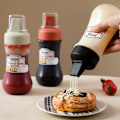 Miniatyrbillede 1 af 7: 350 ml Sauce Squeeze Flaske Fem Huller Plast Krydderi Flaske red 350ml