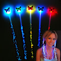 Miniatyrbillede 4 af 6: Glødende hår fletning julepynt LED pandebånd Fest colorful 5pcs