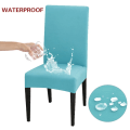 Miniatyrbild 1 av 7: Restaurang Anti-smutsig cover Vattentät elastisk cover för matsal kök Bröllopshotell bankett sky blue