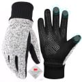 Miniatyrbild 1 av 6: Vinterhandskar -10℃ 3M Thinsulate Thermal Kallt väder Varma handskar Löparhandskar Deep-black M
