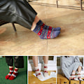 Miniatyrbillede 8 af 8: 5 Par Jul Kvinder Vinter Varme Bløde Fluffy Sokker Wine Red 1Pair