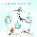 Miniatyrbild 9 av 9: 360 graders smart boll USB laddningsdjur kattleksaker soft shell
