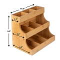Pikkukuva 1 / 7: Kahvi-teepussin organizer 3-kerroksinen pidike Säilytysteline Teepussin näyttölaatikko Puinen teelaatikko 1pc