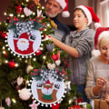 Miniatyrbild 1 av 8: Krans Hem Julgransprydnader Garland Dekoration Prop snowman 34*24cm