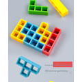 Miniatyrbillede 7 af 10: Puslespil 3D Block Tetris Balance Blocks Brætspil Legetøj colorful