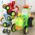 Miniatyrbild 2 av 5: Trådlös fjärrkontroll Bil Stunt Billjus Musik Gungande Tumlande Barnleksaker Gift Boy red