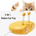 Miniatyrbild 1 av 7: 5 i 1 katt interaktiv leksak katt stick vårboll ljud blue