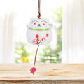 Pikkukuva 1 / 6: 1kpl Lucky Cat riippuva keraaminen kissan riipus sisustus Tuulikello kotiovi 1pc