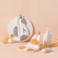 Miniatyrbillede 5 af 9: Superabsorberende mikrofiberservice til børnehåndklæde orange+white 300*210mm