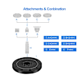 Miniatyrbillede 5 af 6: Solar Powered Fountain Flydende Vandfald Vandpumpe Led 16CM LED