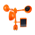 Miniatyrbillede 3 af 10: Field Solar Bird Pest Repeller 360 graders roterende reflektor orange Single-sided reflect