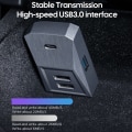 Miniatyrbild 3 av 6: Dockningsstation för Tesla Model Y Model 3 Snabbladdare 4 USB Shunt Hub flockningsadapter Glovebox Usb Hub