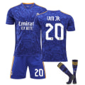 Pikkukuva 1 / 6: Lapsi / Aikuinen 21 22 World Cup Real Madrid -vieras Jersey Soccer Set UINI JR-20 16#