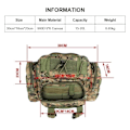 Miniatyrbillede 10 af 11: Udendørs Canvas Vandtæt Fiskeri Lure Box Tactical Package armygreen