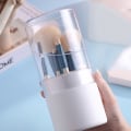Pikkukuva 5 / 8: Pölytiivis meikkisivellin Bucket Eyebrow Pencil -kosmetiikkasäilytys pink 20*9cm