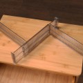 Miniatyrbillede 8 af 8: Justerbar Clapboard Skuffe Opdeler Skillevæg Holdbar opbevaring transparent 2pcs