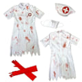 Pikkukuva 2 / 2: Uusi Halloween-hame aikuisille - Verinen zombi, verinen lääkäri, sairaanhoitaja, vampyyri, cosplay-mekko H 2023 XL