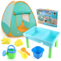 Miniatyrbild 2 av 10: Baby Beach Lek Tält Toddler Leksaker Set green 77*77*88cm