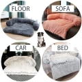 Miniatyrbillede 4 af 9: Aftageligt Vaskbart Pet Sofa Betræk Senge Mat dark gray S