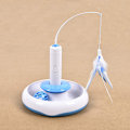 Miniatyrbillede 2 af 9: Elektrisk kattepind og -tårn automatisk roterende kattelegetøj white+blue with 1 feather