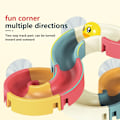Miniatyrbillede 2 af 9: Babybadelegetøj DIY Marble Race Run Samling Track Badeværelse colorful 66pcs