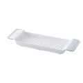 Miniatyrbillede 5 af 8: Badekarhylde Udtrækkelig Badeværelse badekar bakke Bruser Caddy Bath Rack white 55*17*5cm