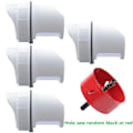 Miniatyrbillede 3 af 6: Plastic Port Gravity Fed kyllingefoder white+red